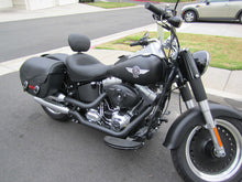 Load image into Gallery viewer, Mustang 06-17 Harley Softail Wide Tire (200mm) Wide Touring Solo Seat w/Driver Backrest - Black Mustang Motorcycle