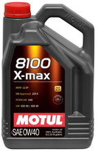 Load image into Gallery viewer, Motul 5L Synthetic Engine Oil 8100 0W40 X-MAX - Porsche A40 Motul