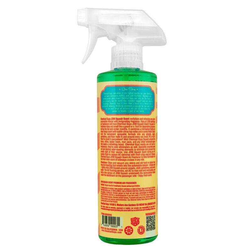 Chemical Guys JDM Squash Air Freshener & Odor Eliminator - 4oz Chemical Guys