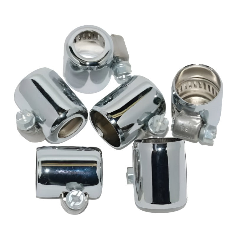 NAMZ Hose Clamps 3/8in. ID Chrome (6 Pack) NAMZ