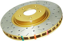 Load image into Gallery viewer, DBA 04-17 Subaru WRX STi Rear Crossdrilled &amp; Slotted 4000 XS Series Rotor-Brake Rotors - Slot &amp; Drilled-DBA