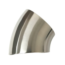 Load image into Gallery viewer, Ticon Industries 5.0in Diameter 45 Degree 1D/5in CLR 2mm /.059in Wall Thickness Titanium Elbow Ticon