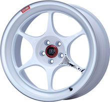 Load image into Gallery viewer, Enkei PF06 18x9.5 5x100 40mm Offset 75mm Bore White Machined Enkei