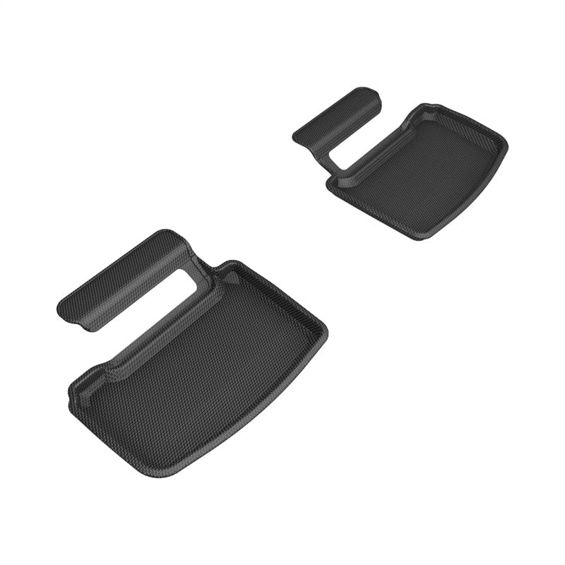 3D MAXpider 20-23 Porsche Taycan (9J1) Kagu Rear Floor Mat - Black-Floor Mats - Rubber-3D MAXpider-190204060778-