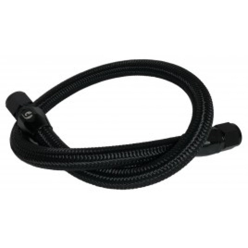 Fleece Performance 98.5-18 Dodge Cummins 34.5in Common Rail/VP44 Coolant Bypass Hose (BLK-Braided) Fleece Performance