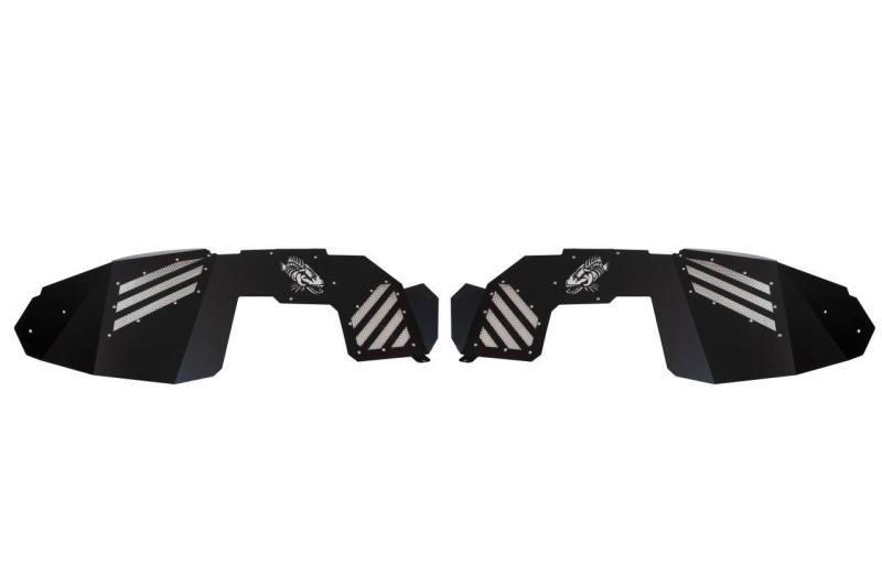 Fishbone Offroad 2018+ Jeep Wrangler/Gladiator - Black Powdercoat Front Inner Fenders Fishbone Offroad