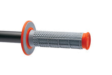 Load image into Gallery viewer, Renthal MX Dual Compound Grips Tapered 1/2 Waffle - Grey/ Orange - Black Ops Auto Works