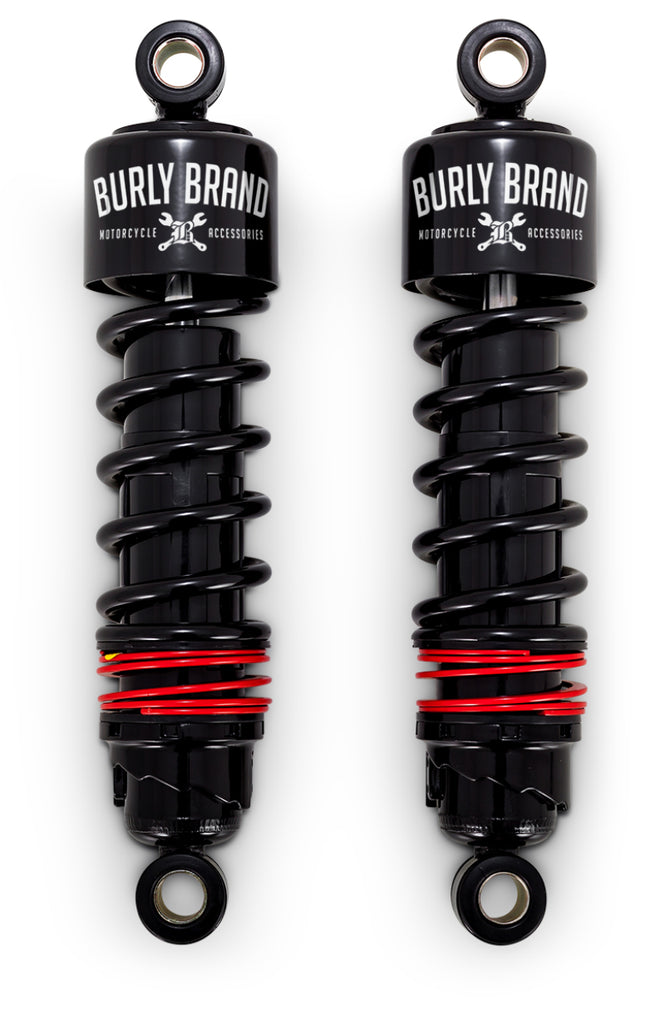 Burly Brand Slammer Shocks FLH - Black Burly Brand