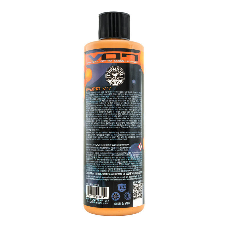 Chemical Guys Hybrid V07 Optical Select High Gloss Liquid Wax - 16oz Chemical Guys