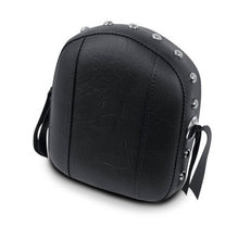 Load image into Gallery viewer, Mustang Harley Sissy Bar Pad Low Medallion Style - Black Mustang Motorcycle
