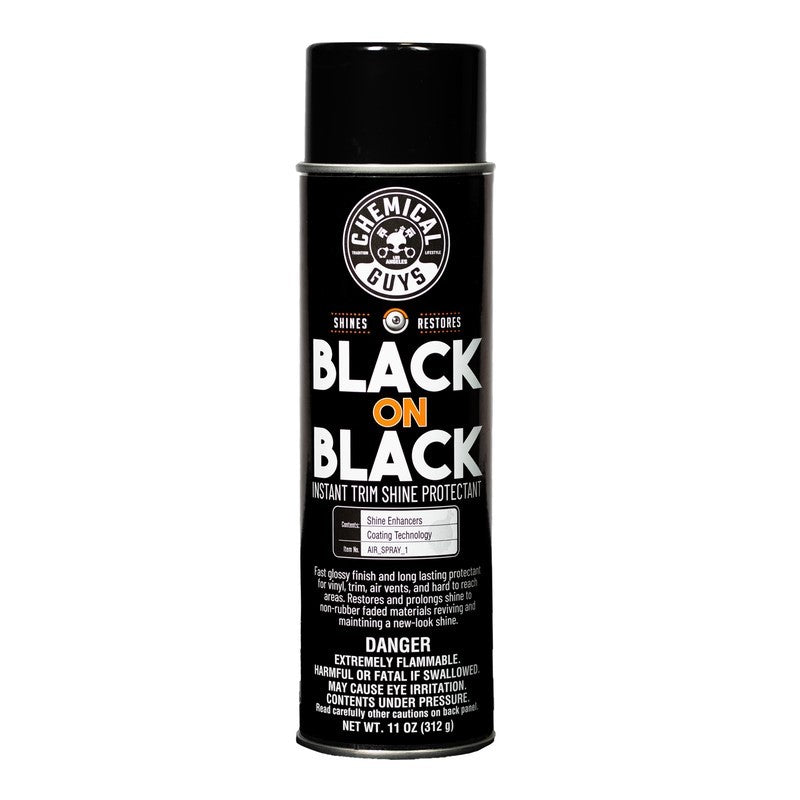 Chemical Guys Black on Black Instant Trim Shine Spray Dressing - 11oz-Surface Cleaners-Chemical Guys