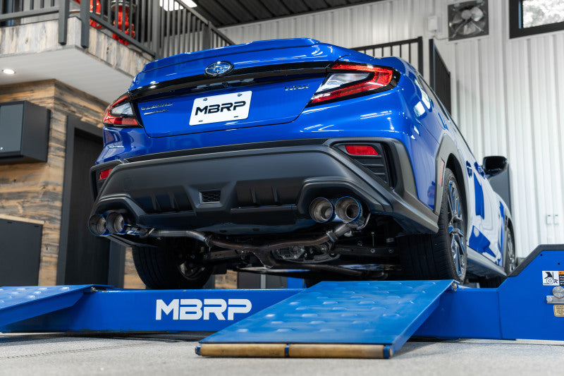 MBRP 2022 Subaru WRX 2.5in Dual Split Rear Exit w/ Quad BE Tips - T304-Axle Back-MBRP-882963131461-