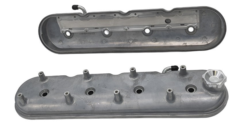 Granatelli 96-22 GM LS Standard Valve Cover w/Angled Coil Mount - Cast Finish (Pair) Granatelli Motor Sports