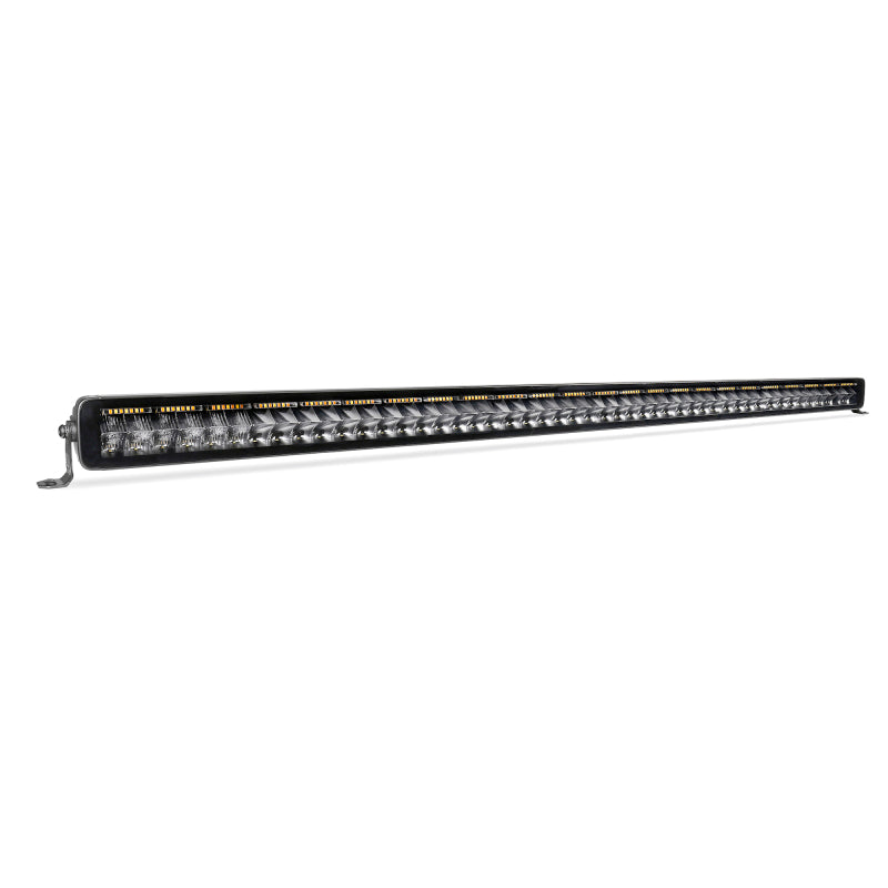 Go Rhino Universal Blackout Combo Series 50in Double Row LED Light Bar w/ Amber Lighting - Black-Bed Racks-Go Rhino