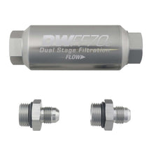 Load image into Gallery viewer, DeatschWerks 6AN 10 Micron 70mm Compact In-Line Fuel Filter Kit-Fuel Filters-DeatschWerks
