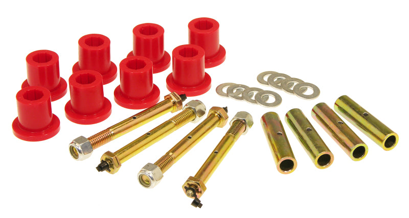 Prothane 87-96 Jeep YJ Front or Rear Frame Shackle Bushings - Red-Bushing Kits-Prothane