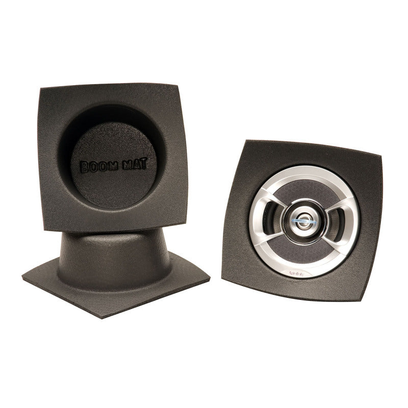 DEI Speaker Baffles 5.25in Round 6.5in Wide 6.5 Height 2.5in Deep Pair - Black Ops Auto Works
