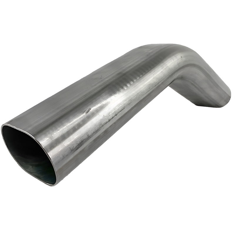 Granatelli 3in Oval Stainless Steel Vertical Radius 45 Deg bend 4.5in Bend Radius Tubing Granatelli Motor Sports