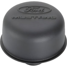 Load image into Gallery viewer, Ford Racing Black Crinkle Finish Breather Cap w/ Ford Mustang Logo Ford Racing