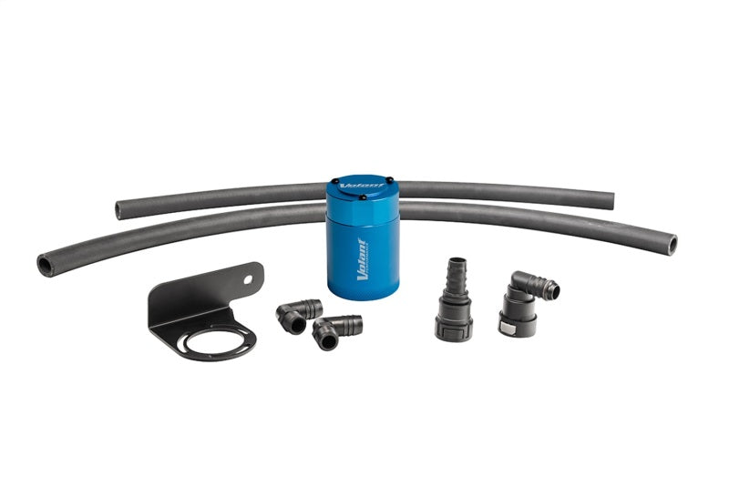 Volant 15-23 Ford F-150 Auto 3oz Aluminum Oil Catch Can w/Mounting Bracket - Blue Volant