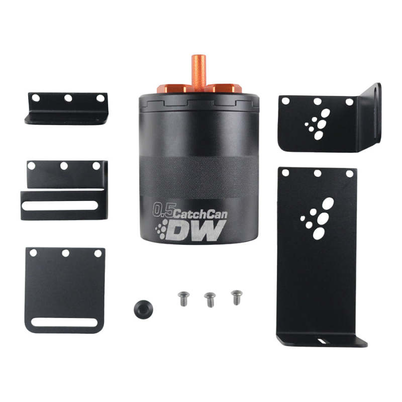 Deatschwerks Deatschwerks 0.5 Liter Street Oil Catch Can Assembly-Oil Catch Cans-DeatschWerks-00887753543318-