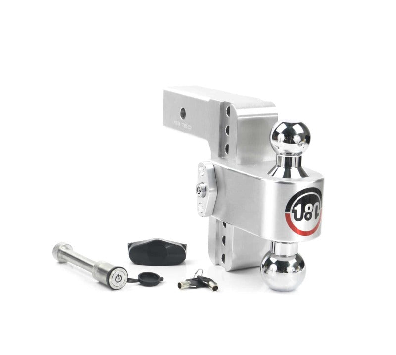 Weigh Safe 180 Hitch 6in Drop Hitch & 2.5in Shank (10K/18.5K GTWR) w/WS05 - Aluminum-Hitch Ball Mounts-Weigh Safe