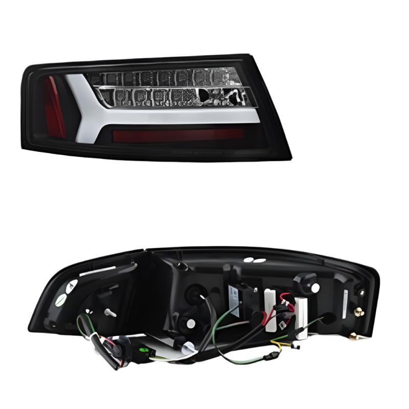 Spyder 09-12 Audi A6 LED Tail Lights - Black (ALT-YD-AA609-LED-BK) SPYDER