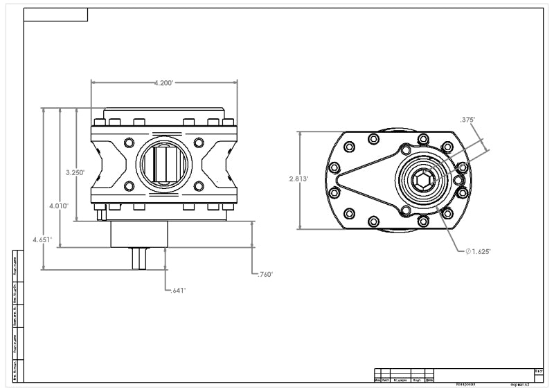 Aeromotive Spur Gear Fuel Pump - 3/8in Hex - .900 Gear - 19.5gpm Aeromotive