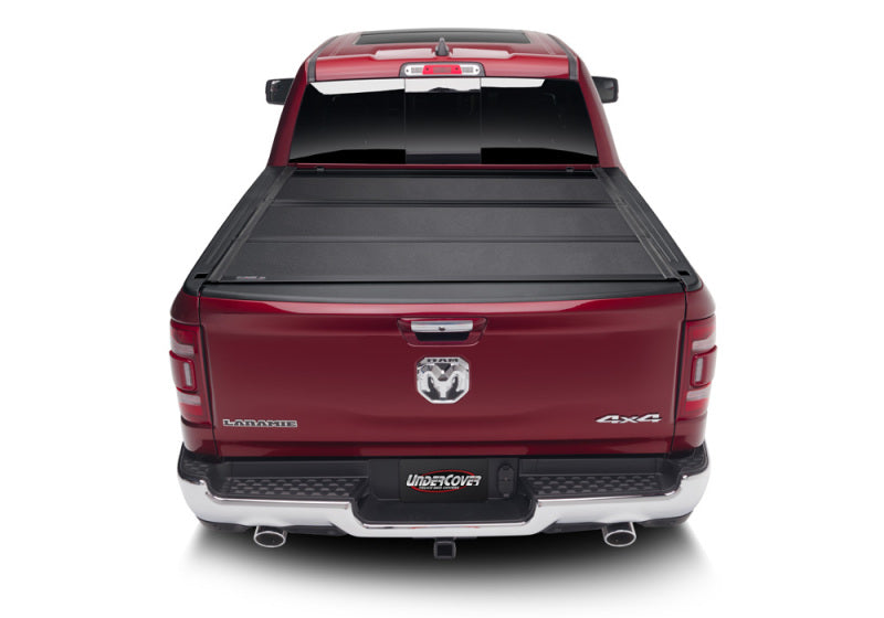 UnderCover 09-18 Ram 1500 (w/o Rambox) (19-20 Classic) 5.7ft Armor Flex Bed Cover - Black Textured-Bed Covers - Folding-Undercover