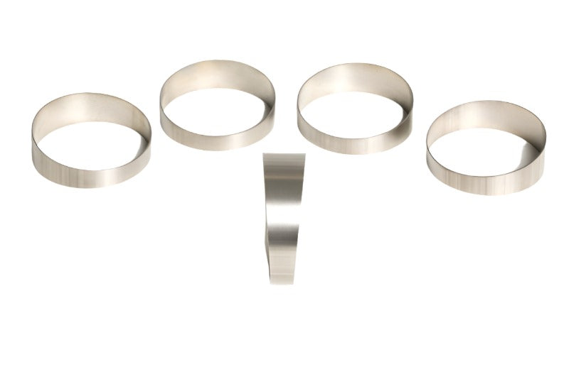 Ticon Industries 4.0in 45 Degree 1D/4.0in CLR Tight Radius 1mm Wall Titanium Pie Cuts - 5pk Ticon