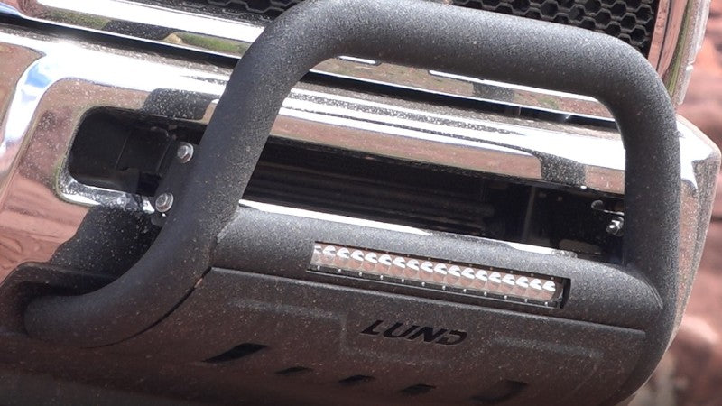 Lund 08-17 Toyota Sequoia Bull Bar w/Light & Wiring - Black-Bull Bars-LUND