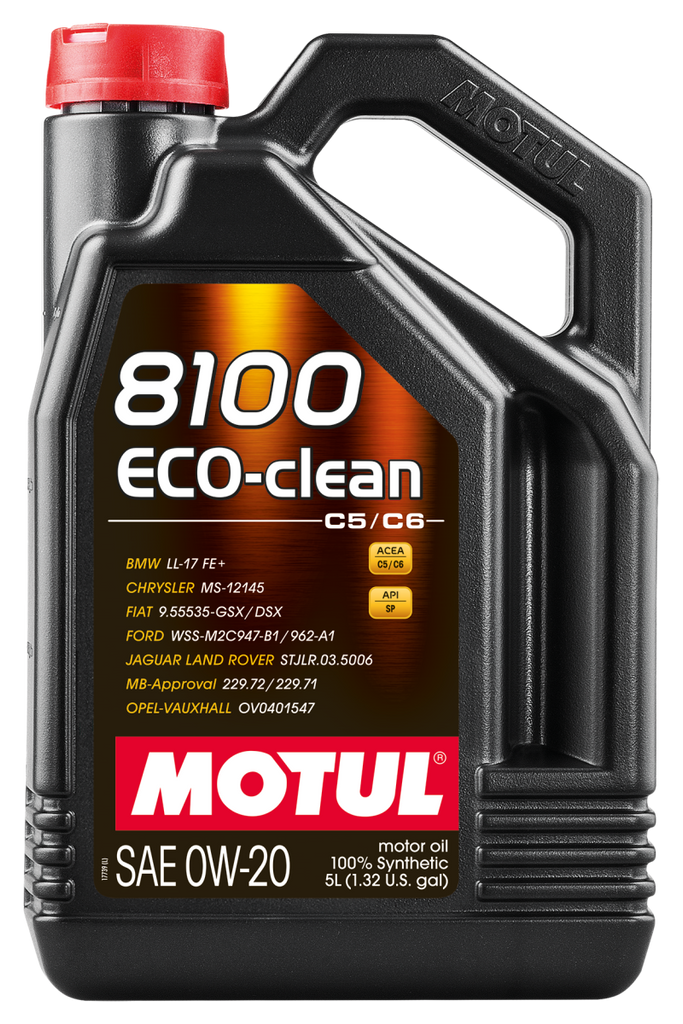 Motul 5L Synthetic Engine Oil 8100 0W20 Eco-Clean - Black Ops Auto Works
