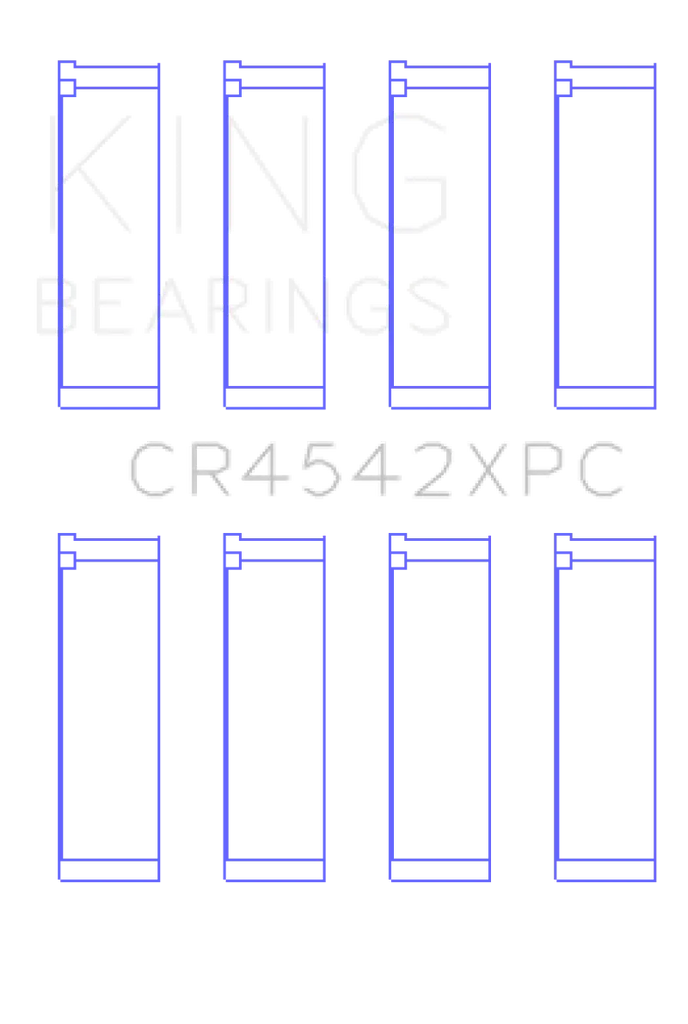 King Honda K-Series (Size .026) pMaxKote Performance Rod Bearing Set King Engine Bearings