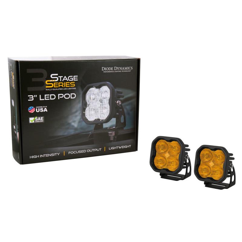 Diode Dynamics SS3 Max ABL - Yellow SAE Fog Standard (Pair)-Light Accessories and Wiring-Diode Dynamics-691025932287-
