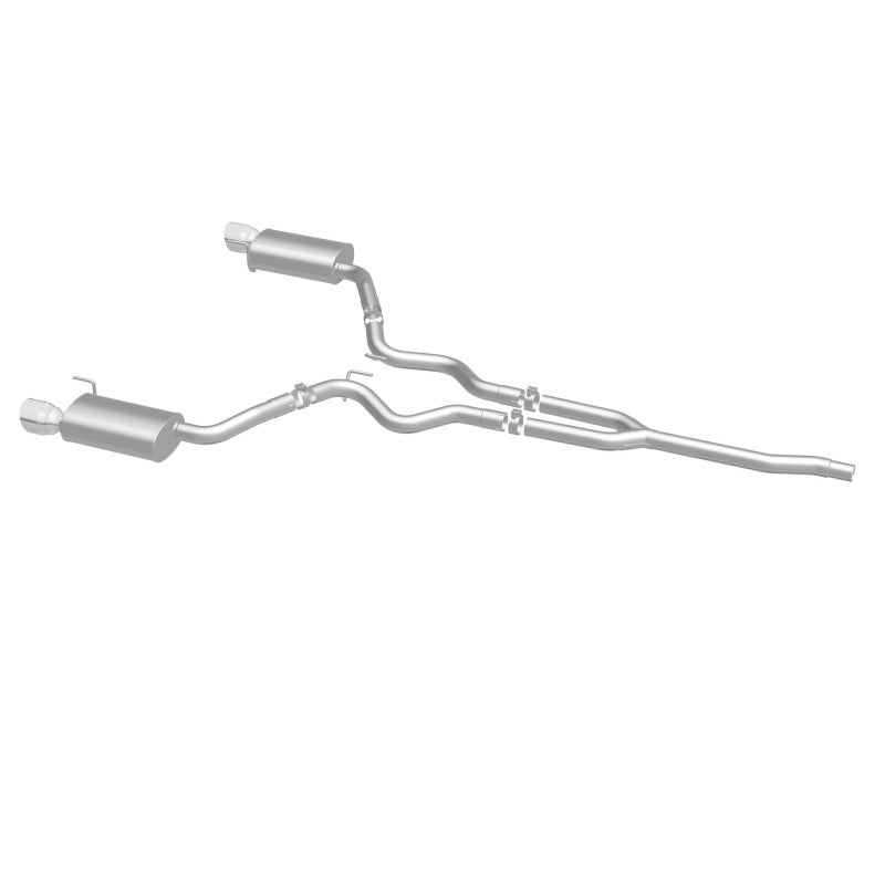 MagnaFlow Cat Back, SS, 2.5in, Street, Dual Split Polished 4.5in Tips 2015 Ford Mustang Ecoboost Magnaflow