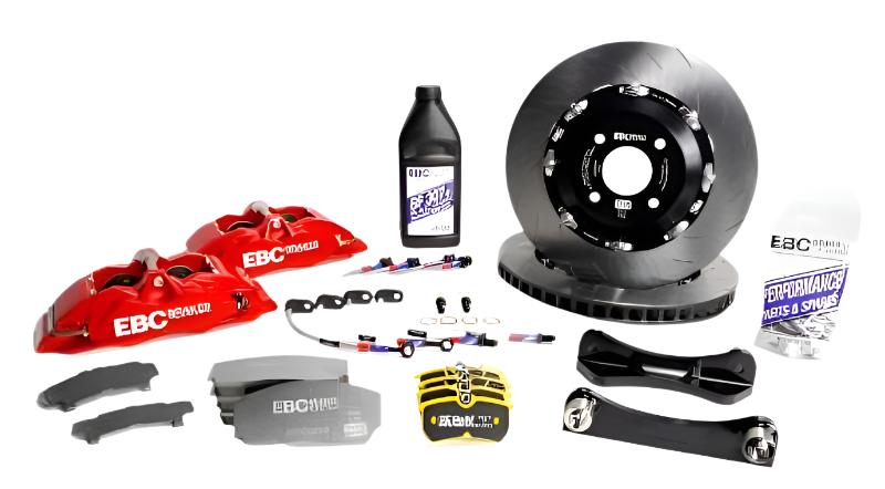 EBC Racing 14-19 BMW M3 F80/F82/F87 3.0T Red Apollo-4 380mm Rotors Front Big Brake Kit-Big Brake Kits-EBC-889668254587-