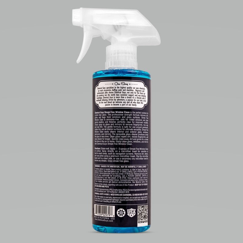 Chemical Guys Streak Free Window Clean Glass Cleaner - 16oz Chemical Guys
