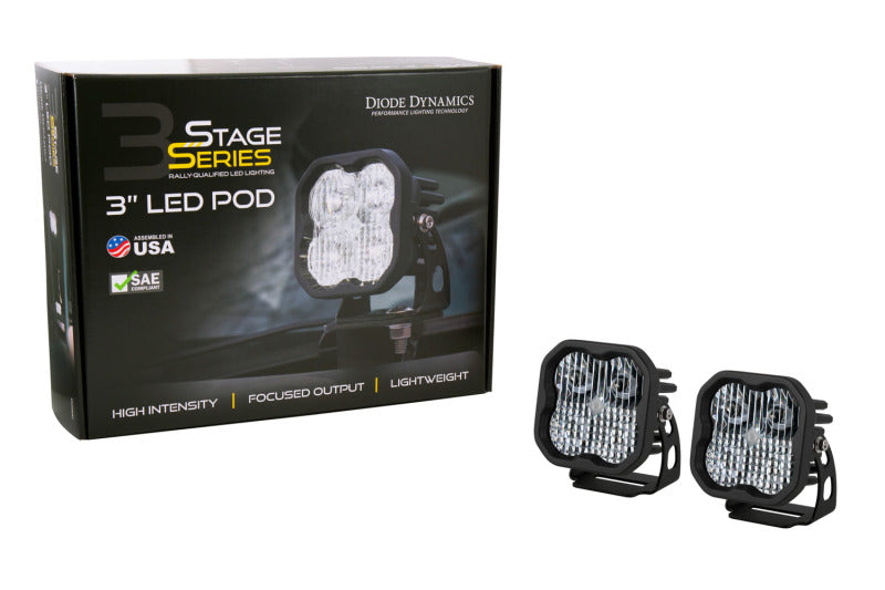 Diode Dynamics 2021 Ford Bronco SS3 LED Ditch Light Kit - Pro White Combo-Light Accessories and Wiring-Diode Dynamics-691025930863-