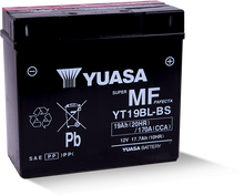 Load image into Gallery viewer, Yuasa YT19BL-BS Maintenance Free AGM 12 Volt Battery (Bottle Supplied)-Batteries-Yuasa Battery
