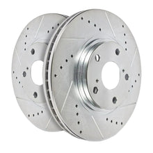 Load image into Gallery viewer, Close up Power Stop drilled holes and rounded slots