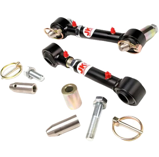 Close up JKS quick-release pin and greaseable polyurethane bushing