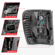 Load image into Gallery viewer, ANZO 1999-2004 Jeep Grand Cherokee LED Tail Lights w/ Light Bar Chrome Housing Red/Clear Lens-Tail Lights-ANZO