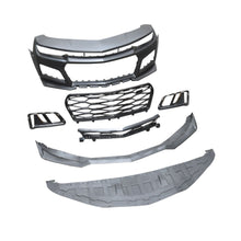 Load image into Gallery viewer, 2010-2015 Camaro ZL1 Front Bumper Conversion 7pcs Flat BLK - Black Ops Auto Works