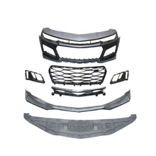 Load image into Gallery viewer, 2010-2015 Camaro ZL1 Front Bumper Conversion 7pcs Flat BLK - Black Ops Auto Works