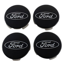 Load image into Gallery viewer, Ford Racing Ford Truck/SUV Black And Chrome Wheel Center Cap Kit Ford Racing