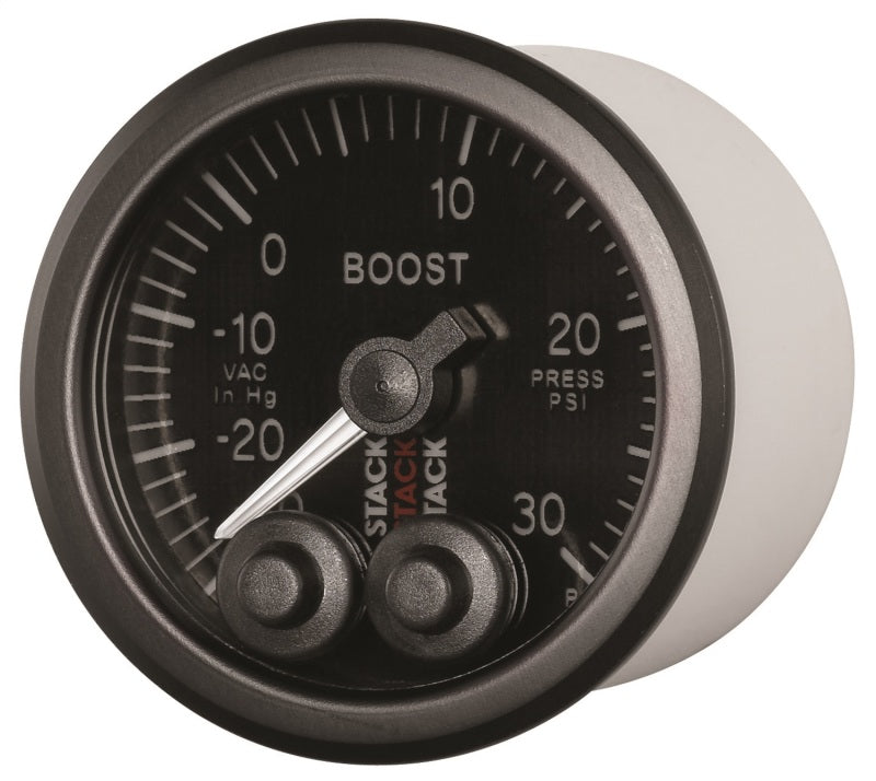 Autometer Stack 52mm Pro Control Boost Gauge Front View