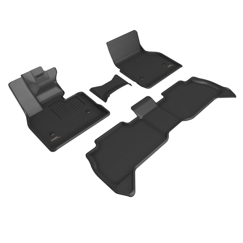 3D MAXpider 21-22 BMW iX (I20) (Fits 5 Seat Electric) Kagu Black R1 R2-Floor Mats - Rubber-3D MAXpider
