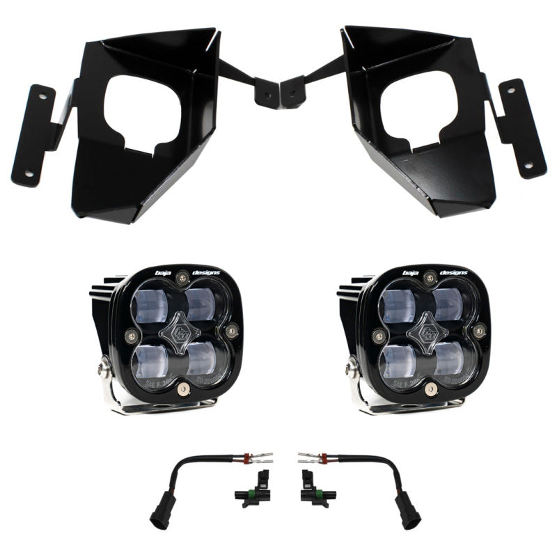Baja Designs 16-18 Silverado 1500 Squadron Fog Pocket Kit - Clear-Fog Lights-Baja Designs-810031740031-
