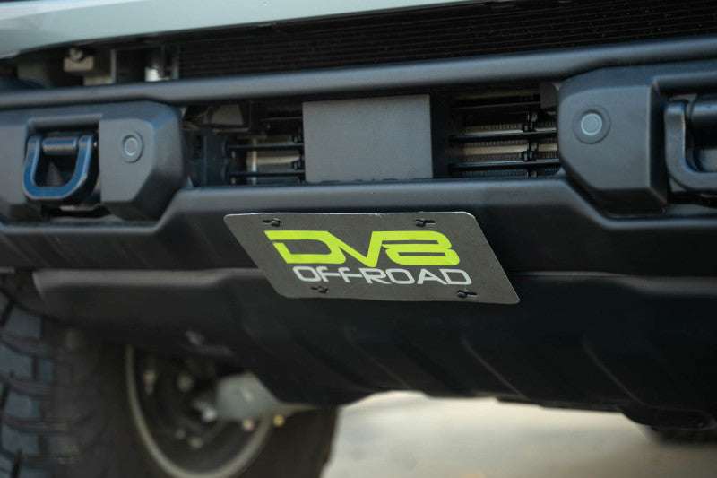 DV8 Offroad 2021 Ford Bronco Capable Bumper Slanted Front License Plate Mount-Uncategorized-DV8 Offroad-810087813000-
