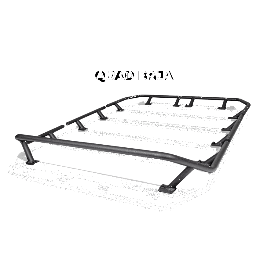 Go Rhino SRM300 Dual Rail Kit (For 60x40in. Rack) - Tex. Blk (Rails ONLY - Req. Platform) Go Rhino